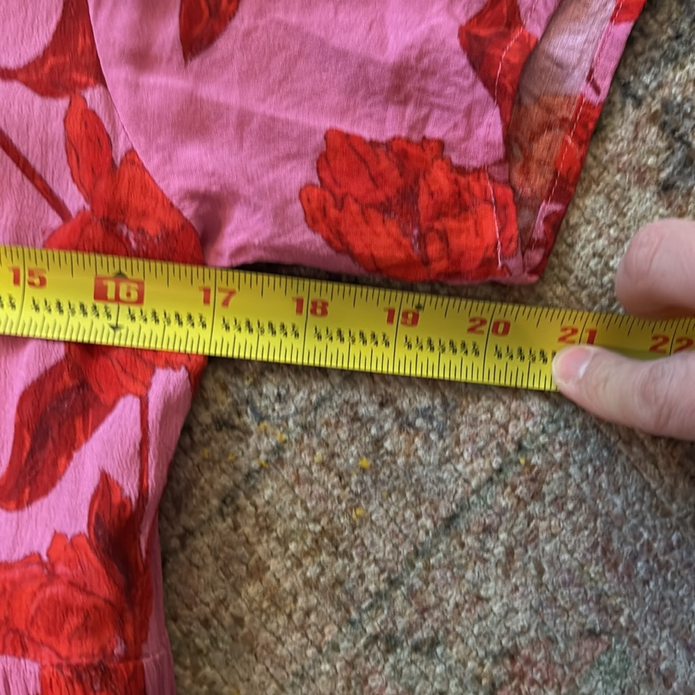Karlie Stellar Pink and Red Floral Tiered Midi Dress - Picture 8 of 8